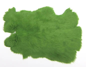 Kaninchenfell CH gefärbt apfelgrün